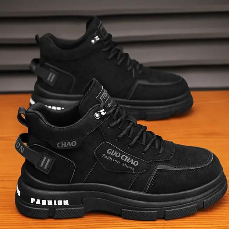 

Men s Shoes With Thick Soles Height Increasing Sports Work Board Low Cut Martin Boots Casual Wear-resistant Workwear 44 spot quick release