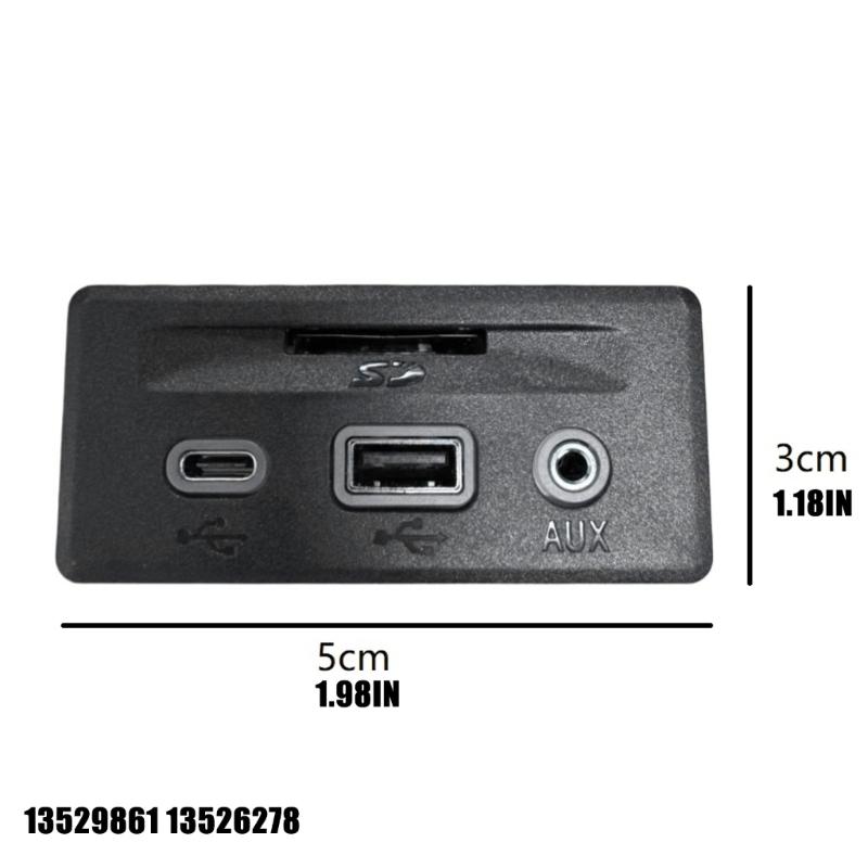 Jacks Adapter Module Box 13529861 13526278 for 3500 2020-2023 USB Type C Card Port Adapter Replacement