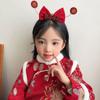 Tassel Chinese New Year Headwear Braid Hair Red Bow Hairband Simple Hanfu Headwear  Baby
