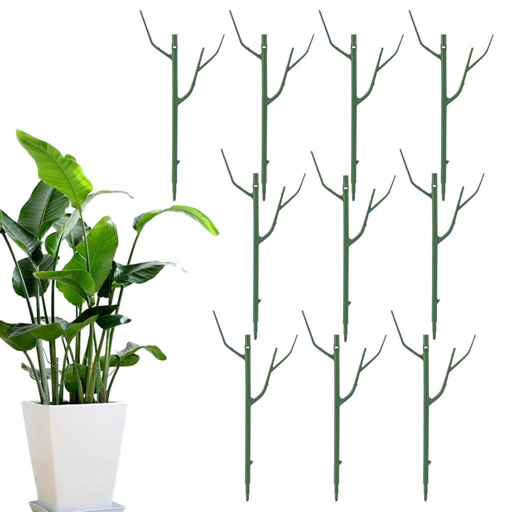 Plant Support Stakes Reusable Simulated Tree Branch Plant Stakes Vine Climbing Bracket for Potted Plants Garden Tools