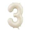 32/40Inch Cream Color Number Balloons 1-9 Large Digital Foil Helium Ball Girl Kids Adult Happy Birthday Party Decoration Wedding