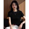 Basic House Women's Short Sleeve Silk Lyocell T-Shirt