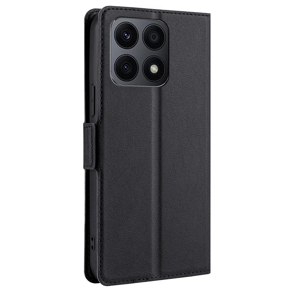 Dla Honor X8a 4G Ultracienkie Etui na Telefon PU Skóra Podstawka Przegródka na Karty Pokrowiec Ochronny