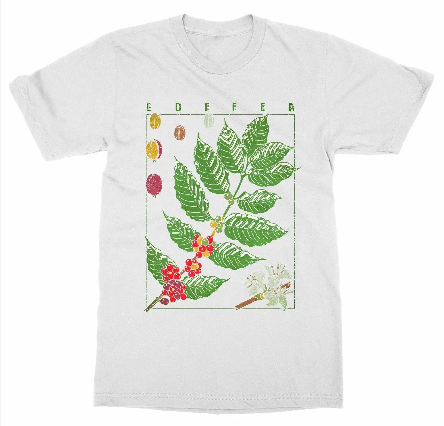 

Botanical Garden Plant Botany Coffee Bloom Fruit TShirt 100 Cotton ONeck Summer Short Sleeve Casual Mens Tshirt Size S3XL S