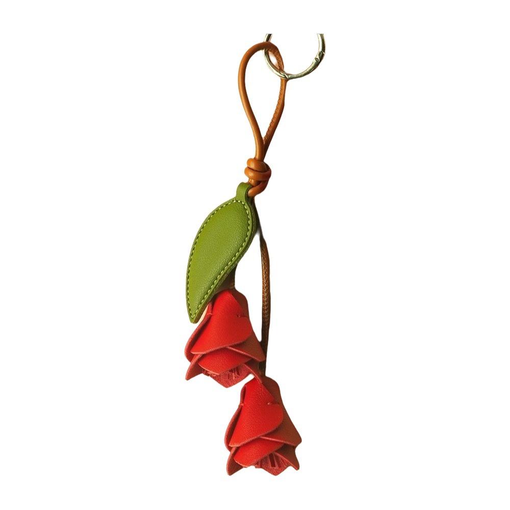 Hanger Tulip Bag Pendant Leather Bag Decoration Lovely Bag Charm  Car Keyring