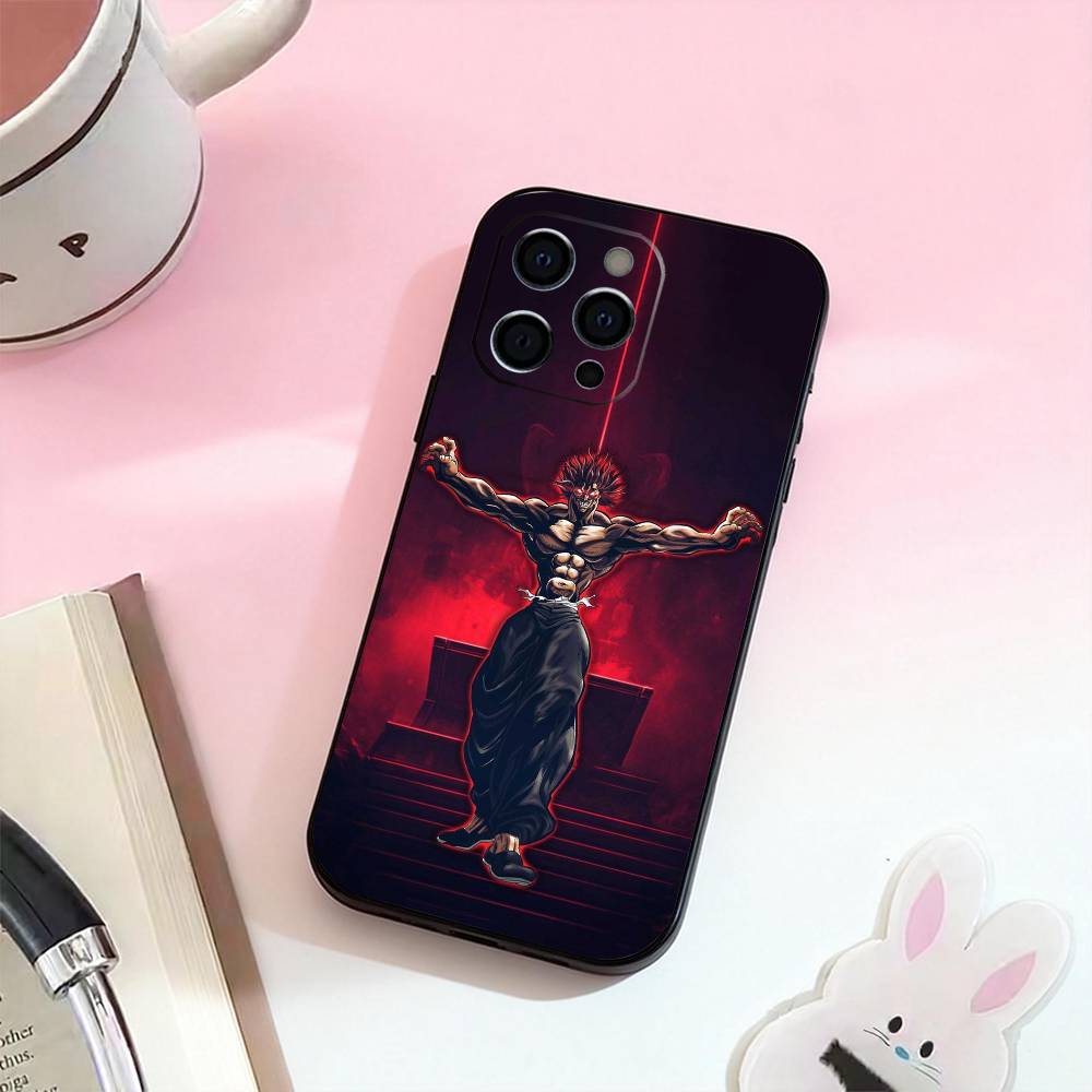 Anime B-Baki H-hanma Phone Case For iPhone 17,16,15,14,13,12,11 Plus,Pro,Max,XS Silicone Soft Cover