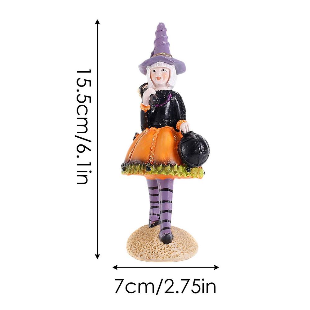 

Witch Decoration Figure Halloween Resin Witch Statues Halloween Decorations Elegant Halloween Decoration Witch Figurines