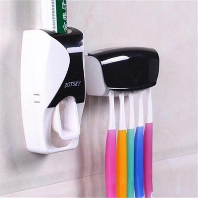 Dispenser automatico di dentifricio pigro 5 portaspazzolino spremiagrumi accessori per scaffali da bagno