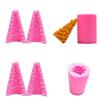 Christmas Series Molds Tree Shaped Silicone Mold Diy Candle Aromatherapy Gypsum Mold Cake Decor Baking Accessories Cake Decor