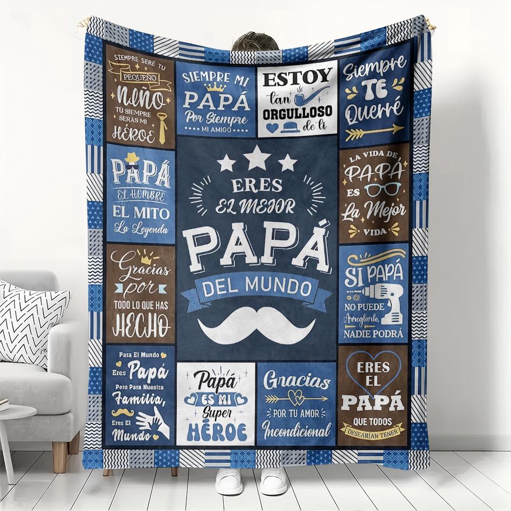 Gift To Abuelita Abuelo Mama Papa Thin Blankets for Anniversary Birthday Father's Day Mother's Day Festival Gift Four Season Use