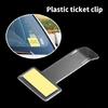 Car Vehicle Parking Ticket Receipt Permit Card Holder Clip Sticker Windscreen ABS Universally Car Accessories