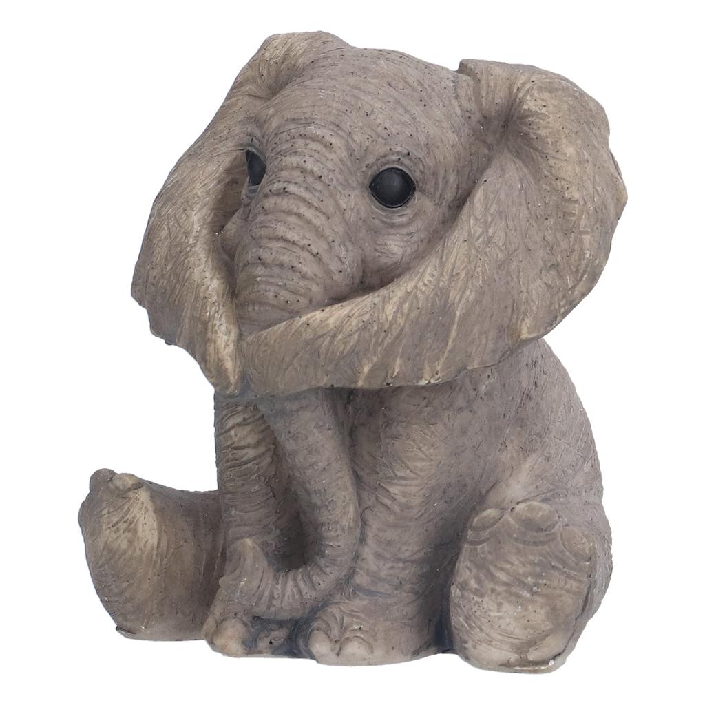 Resin Elephant Statue Crafts Cute Elephant Ornament Home Decoration for Living Room Bedroom