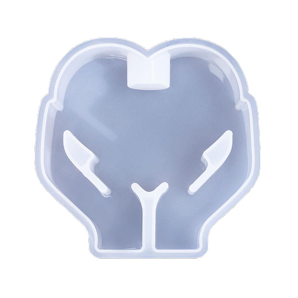 Epoxy Candlestick Silicone Mold Candle Base Mould Heart Shaped Candle Holder Molds Ornaments Home Decorations Mould