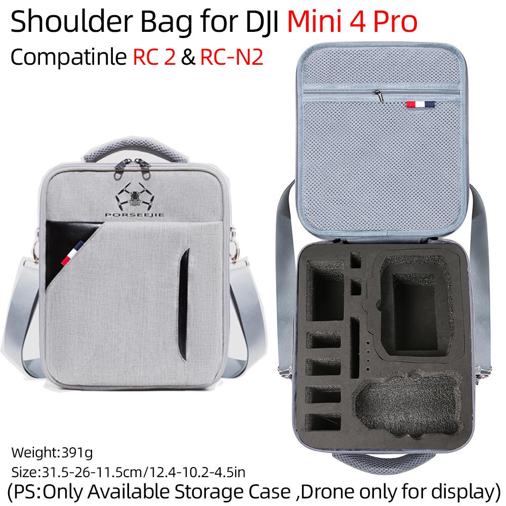 For DJI Mini 4 PRO Drone Body Remote Control Earthquake Protective Storage Bag And Landing Gear Propeller Holder Fixing Accessor