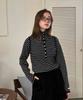 Delaidy Stripe Button Knit (Black)