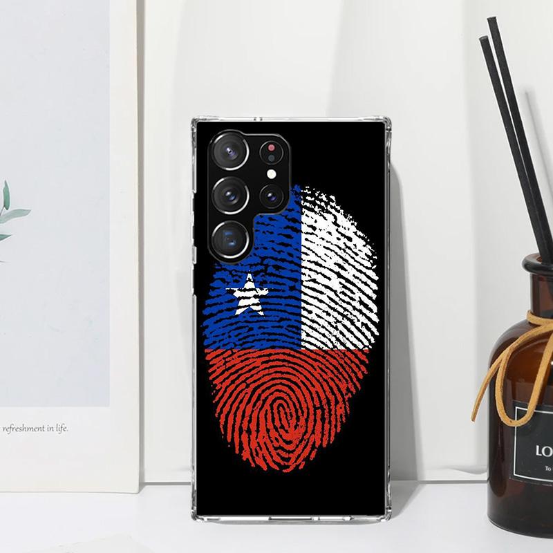 Chile Flag Phone Case For Samsung Galaxy S26 S25 Edge S24 FE S23 S22 Ultra S21 Plus S20 + Art Fundas Back Cover Galaxy S25 Edge