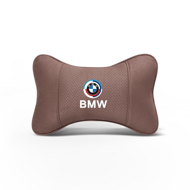1pcs Car Headrest with Soft Suede Upholstery Valve Cap For BMW X1 X2 X3 X5 X4 X6 X7 iX3 F20 F10 F07 E70 E46 E90 E92 E60 E39