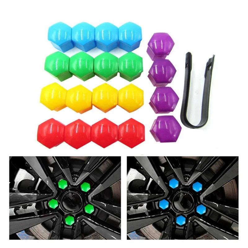 Wheel Center Hub Caps for Tesla Model 3 Y S X 25pcs 29pcs Car Valve Cap Tire Lug Nut Protective Covers Modified Decoration
