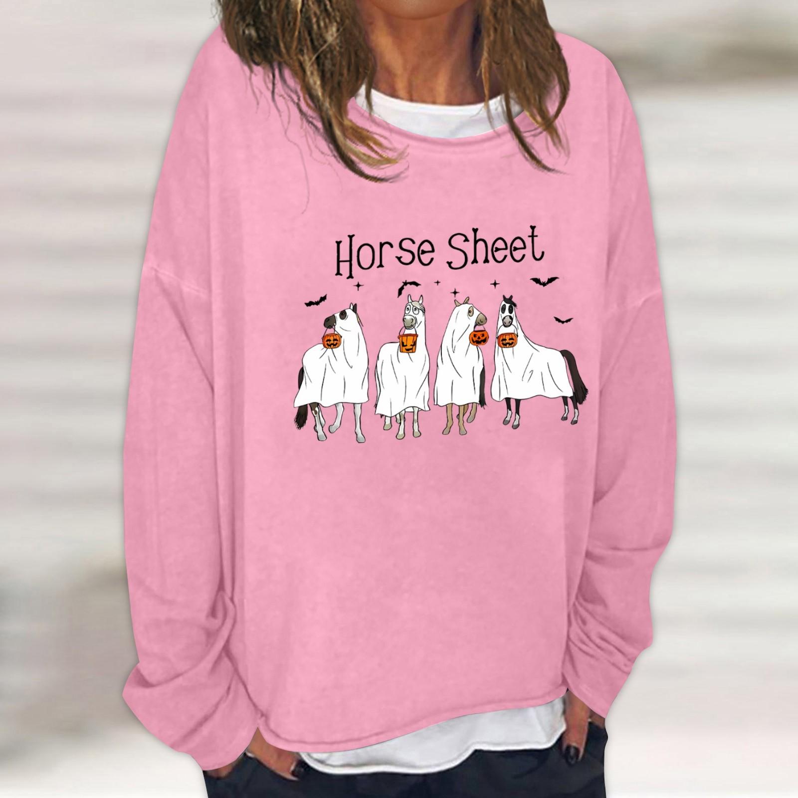 

Женская повседневная модная винтажная толстовка с длинным рукавом и круглым вырезом с принтом, многослойный пуловер, топ XXXL розовый