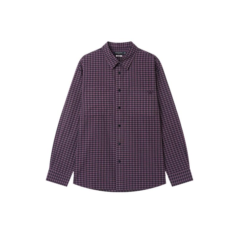 Teenie Weenie Men s Washed Plaid Long-Sleeve Shirt L