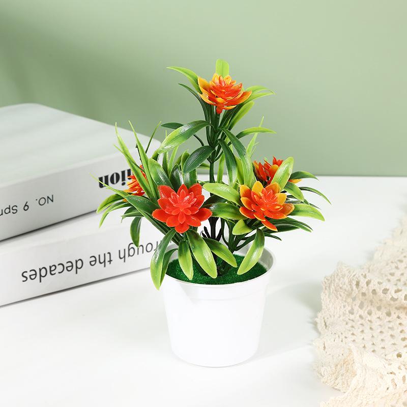 Artificial Fake Flower Potted Plant Wedding Party Decor Garden Home Decorations