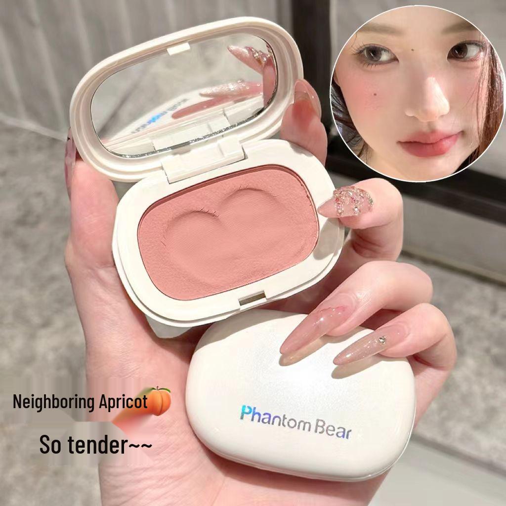 

Phantom Little Bear Korean Matte Cream Blush - Soft Micro-Shimmer, Low Saturation, Whitening Effect