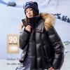 Xuezongfei Unisex Winter Fur-Collar Down Jacket