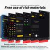 New APP Control  LED Truck Car Devil Eye Light Scrolling Pixel Panel For Board Windshield Free Custom Text 12V 24V 120/150/200cm