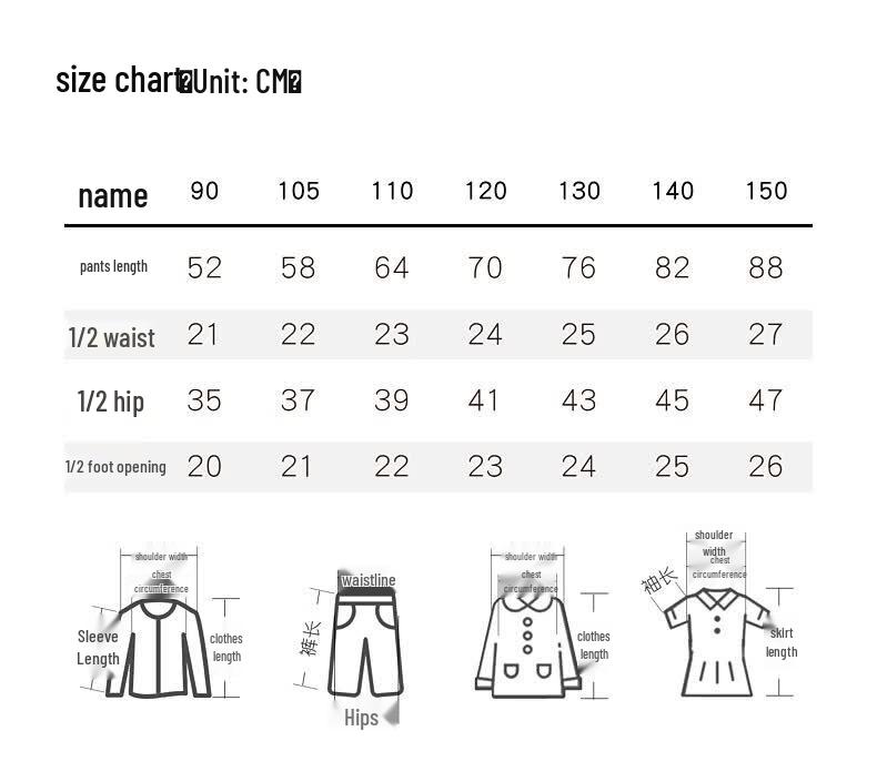 MOMOCO Garlic Bear Series Girls' Denim Jeans