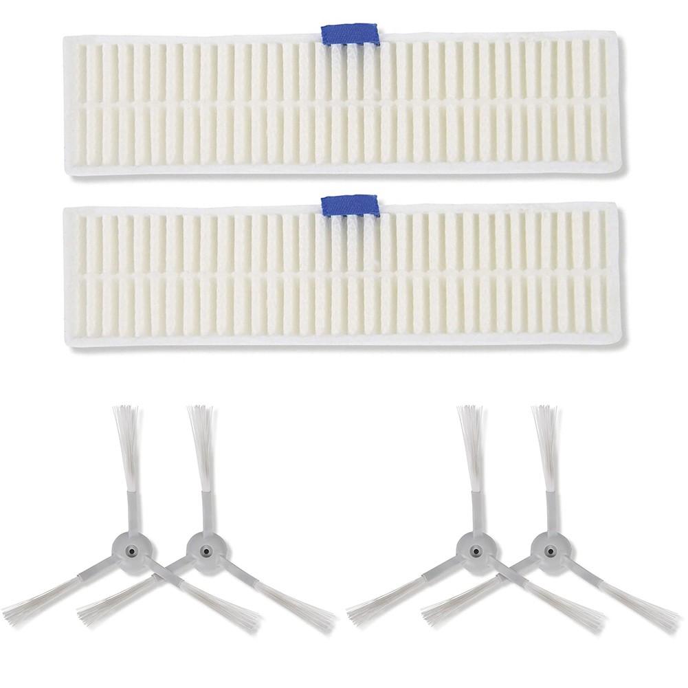 Kit de cepillo lateral y filtro de alta eficiencia para Rowenta ZR740003 para Explorer 60