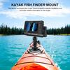 Fish Finder GPS Bracket Wear Resist 360 Degree Swivel Fish Finder Rack GPS Plate Fish Finder Mount Base for Marine Boat Kayak