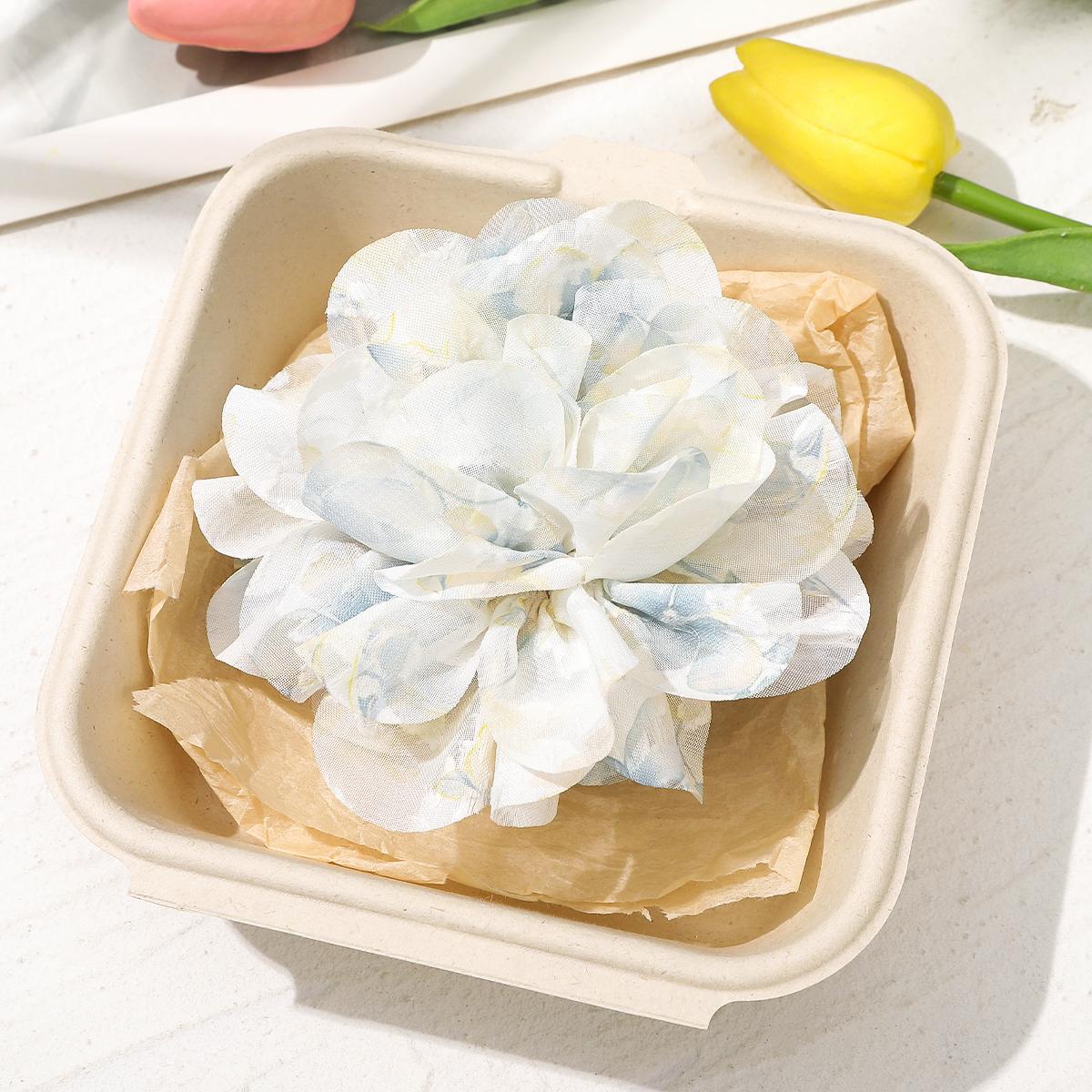 

AWAYTR Gradient Soft Gauze Hair Claws Fabric Flower Hair Clips Crab For Women Girl Gift Hair Accessories Valentine Headwear