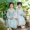 Children's Bamboo Rabbit Hanfu Princess Dress - Autumn Tang Suit Costume
