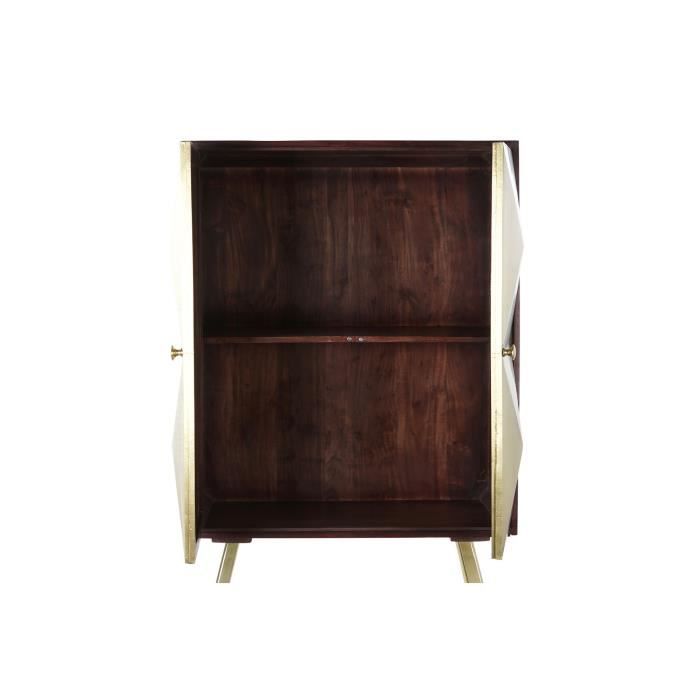 Low Buffet - Acacia - Mango Wood - 2 Doors - Dark Brown - Living Room Furniture