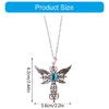 Trendsetting Crosses Pendant Necklace Adjustable Length Demon Wing Crucifix Necklace Fashion Neckchain for Daily Wear