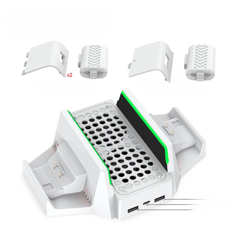Xbox Series S Console Cooling and Charging Base with Dual Battery Dock