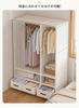 Vellichor Large Capacity Easy Assembled Clothes Fabric Storage Clothes Dustproof and Storage Box Closet Cover Single White Wardrobe, Closet, Rack,