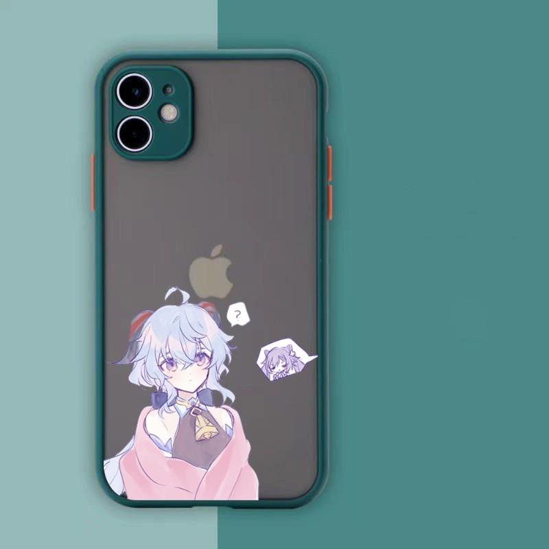 Genshin Impact Ganyu Telefondeksel For IPhone 13 12 11 Mini Pro Max XS X Max XR 8 7 Plus SE 2022 Hudfarget Telefondesksel