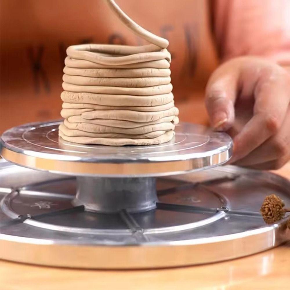 11cm-25cm Sculpture Platform 360 ° Rotation Pottery Wheel  for Ceramic Clay Figurine Model