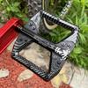 Bicycle Pedal Aluminum Nylon Carbon Fiber Finish 3-Bearing Single-Side 14 Anti-Slip Pins Enhanced Grip for MTB and Road Bikes