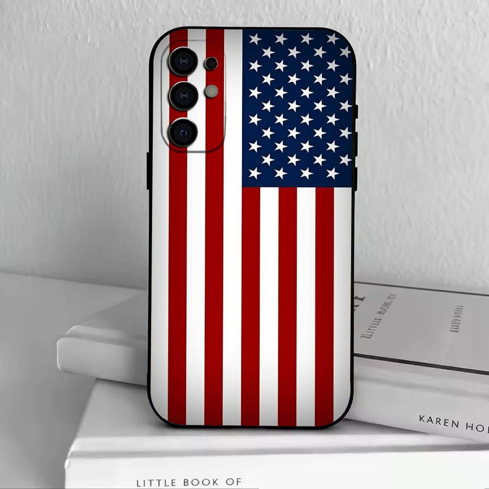 

Чехол для телефона Американский флаг Черный Силиконовый Мягкий Для Samsung S25,S24,S21,S22,S23,S30,Ultra,S20,Plus,Fe,Lite Samsung S23plus5G