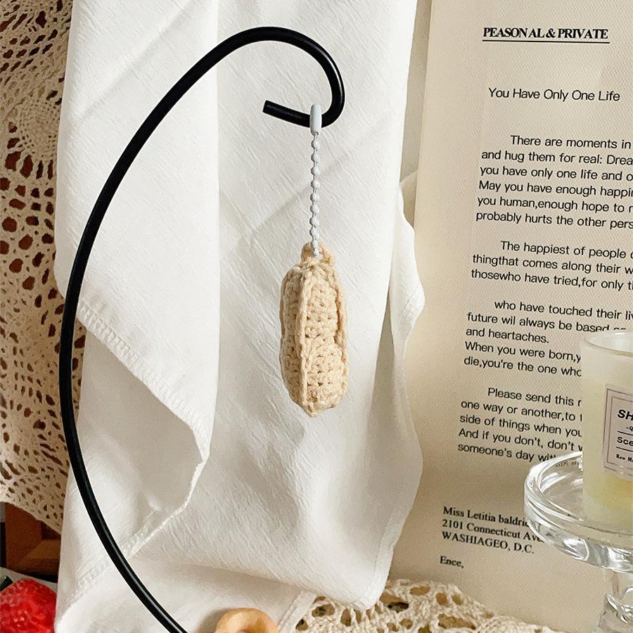 Kreativ Niedlich Erdnuss Sonnenblume Gestrickte Puppe Taschenanhänger Mädchen Herz Umhängetasche Accessoires Ornamente Geschenk
