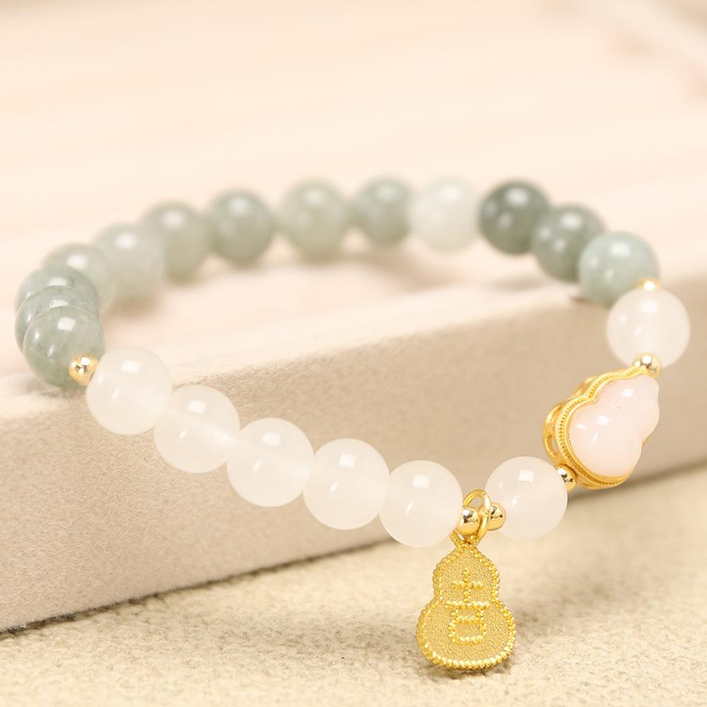 Unisex Gourd Bracelet, Mixed Material, New Chinese Style Travel Gift