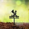 Metal Wall Art Dragon Garden Stake Custom House Number Lawn Decor Durable Outdoor Sign Festival Gift