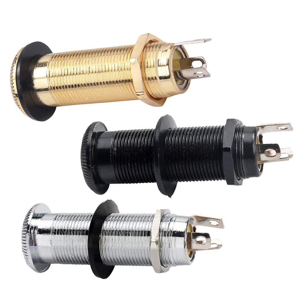Gitarren-Tonabnehmer Ersatzteile Kupfer Endpin Stecker Gewindezylinder Buchse für DIY Reparatur