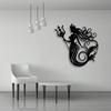 Mermaid Metal Wall Art Rust Proof Iron Statue Bathroom Decor Valentine Gift Beach Home Mural