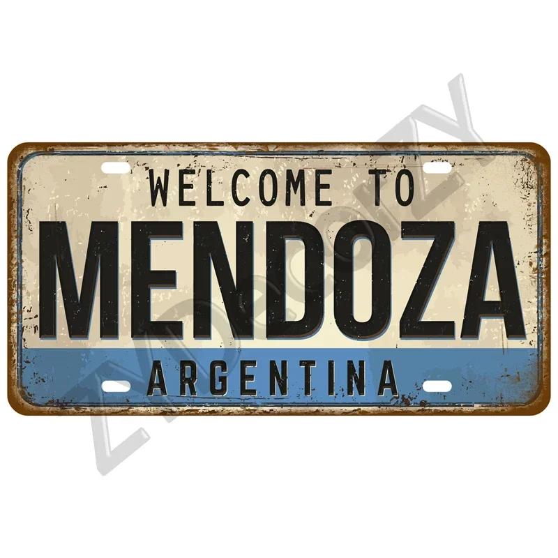 Man Cave Decoration Decor Capital City Plates Plate Vintage Sign For Restaurant Bar Pub Cafe Metal Sign Plaque Landmark