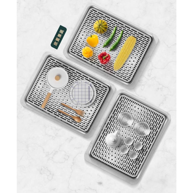1 Pc Stainless Drip Tray Ideal For Catching Spills Leaks from Mini Refrigerators Air Conditioners Cars Machinery