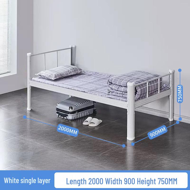 Steel Frame Double-Decker Bunk Bed for Dorms and Apartments