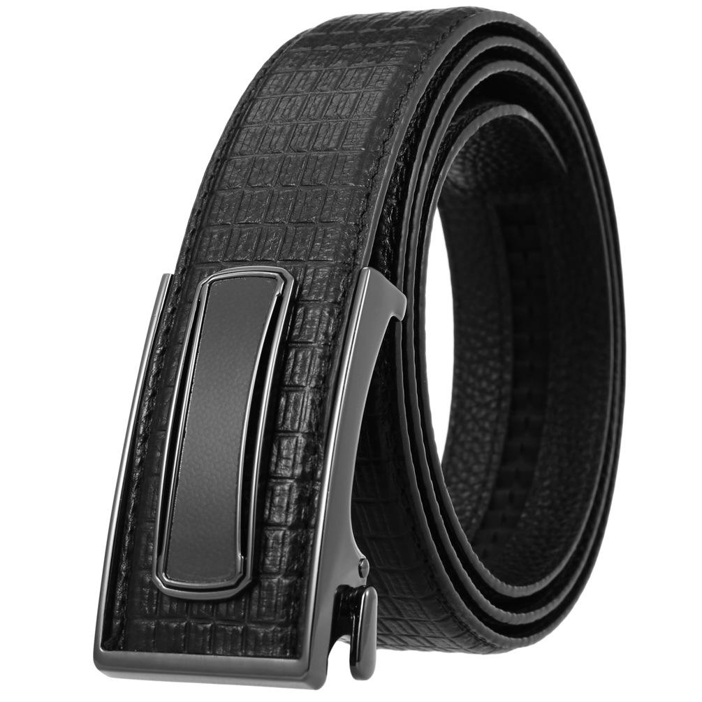 Ceinture tendance en cuir de vachette pleine fleur, boucle intérieure ceinture homme Ly36-23018-5